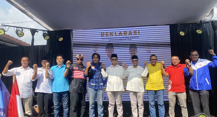 Muraz-Andri Daftar ke KPU dengan Dukungan 7 Parpol untuk Pilkada Kota Sukabumi