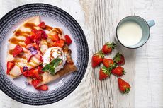 Resep Strawberry Crepes, Bisa untuk Sarapan