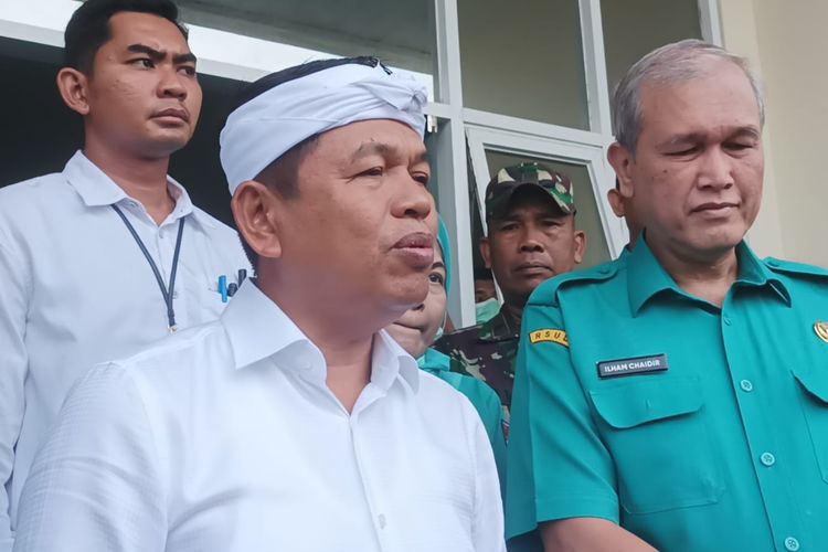 Gubernur Jawa Barat Dedi Mulyadi didampingi Dirut RSUD Kota Bogor, dr Ilham Chaidir, Senin (8/9/2025).