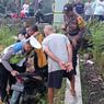Pelajar Bermotor Kecelakaan Tunggal di Jalan, Satu Tewas Masuk Selokan, Satu Luka Berat