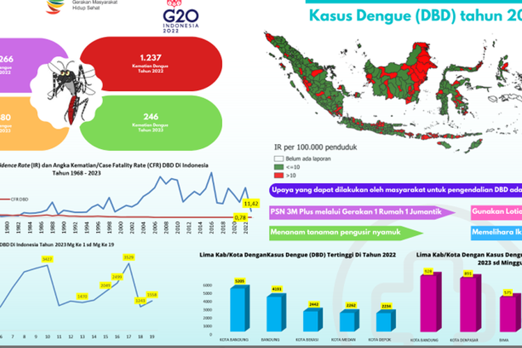 Kasus demam berdarah dengue di Indonesia
