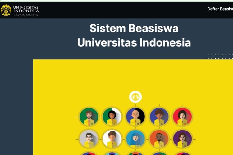 Informasi sistem Beasiswa Universitas Indonesia (UI).