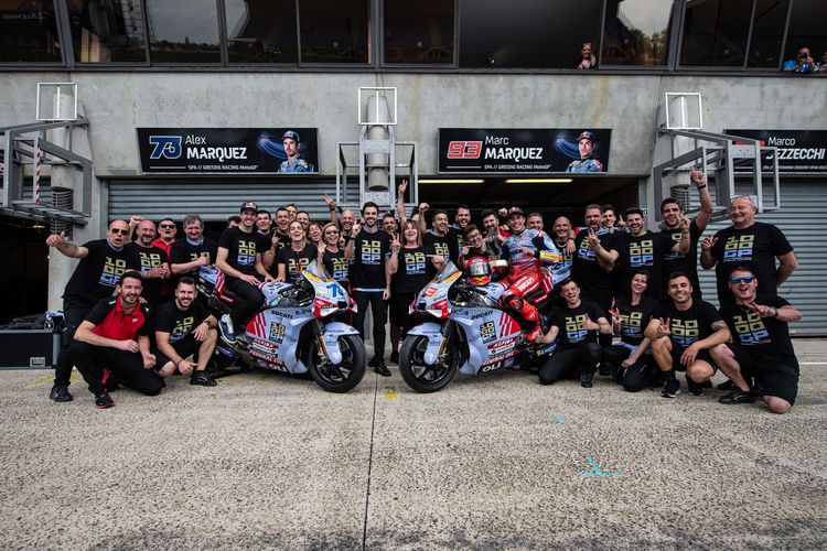 Gresini Racing saat berlaga pada MotoGP Perancis 2024