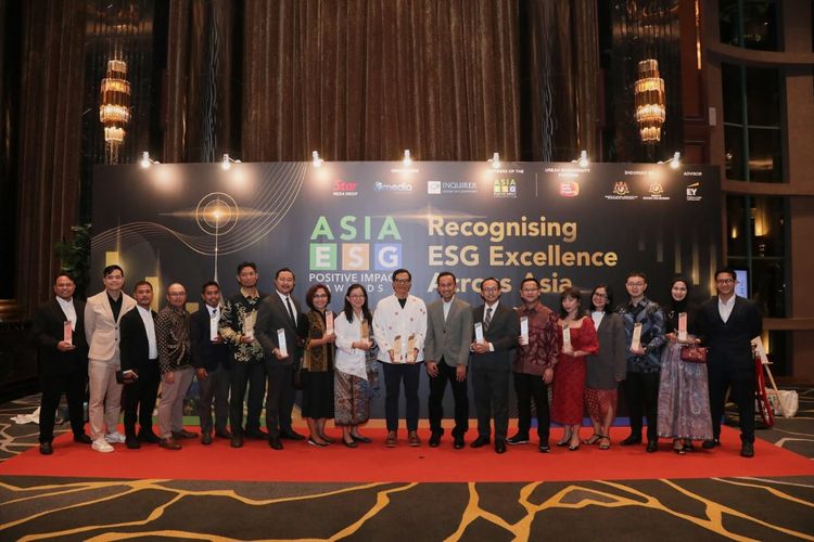 Perusahaan Indonesia dalam acara Asia ESG Positive Impact Awards 2025. 