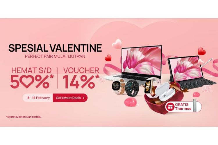 Promo spesial Valentine dari Huawei. 