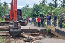 Jalan Antarkabupaten di Aceh yang Amblas Mulai Diperbaiki, Warga Diminta Hati-hati