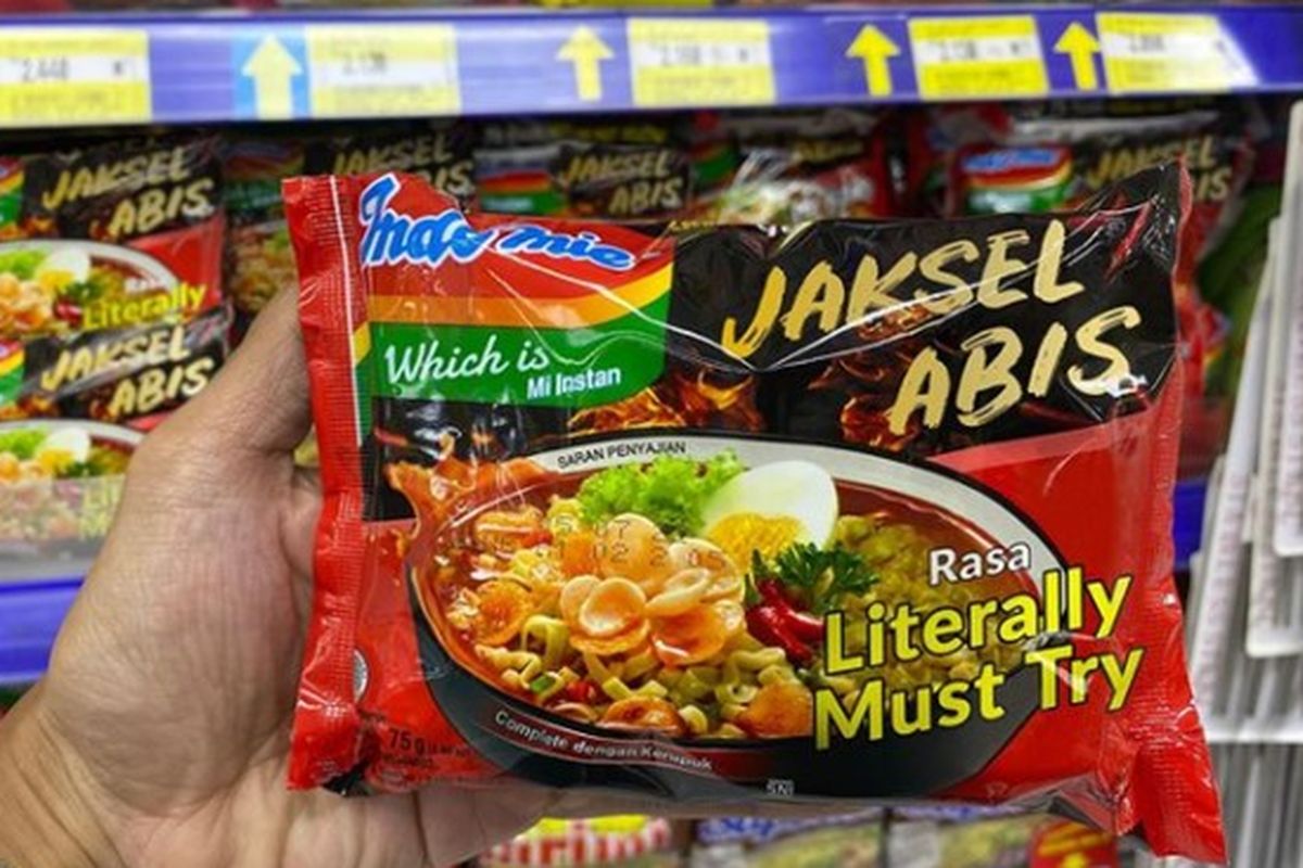 Unggahan viral gambar Indomie Jaksel Abis rasa Literally Must Try yang ramai dibicarakan di media sosial. 