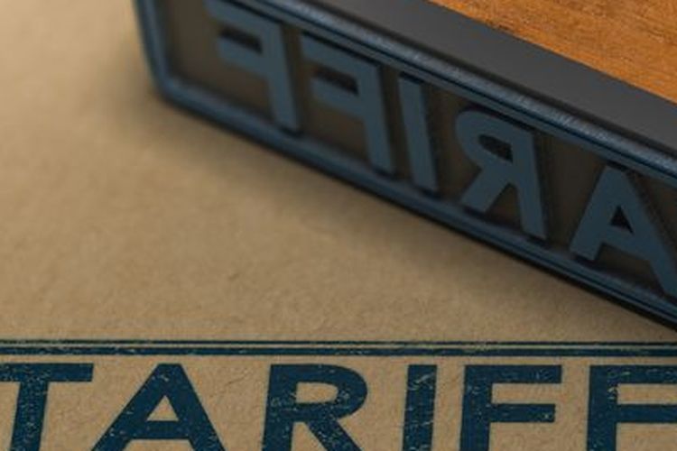 Ilustrasi tarif impor Trump. 