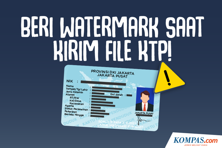 Beri Watermark Saat Kirim File KTP!