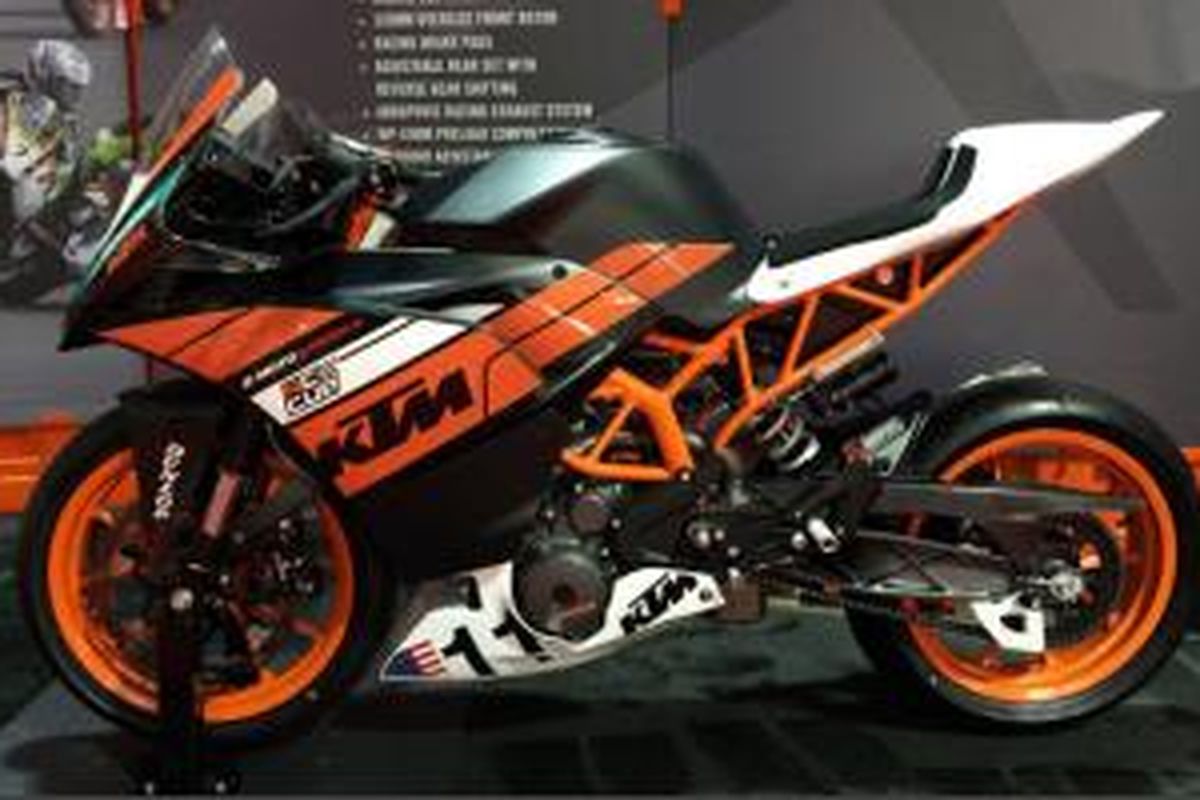 KTM RC390 khusus untuk dipakai di balapan RC Cup.