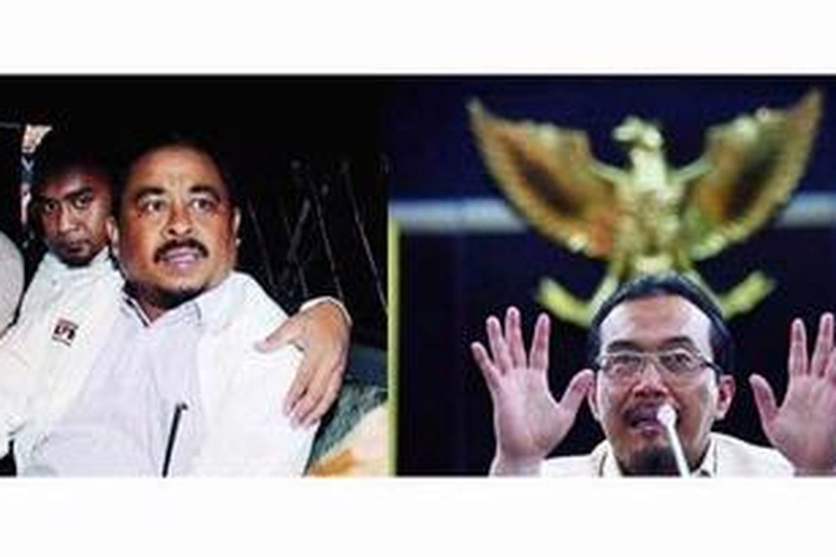 Luthfi Hasan Ishaaq (kiri) dan Suswono (kanan)