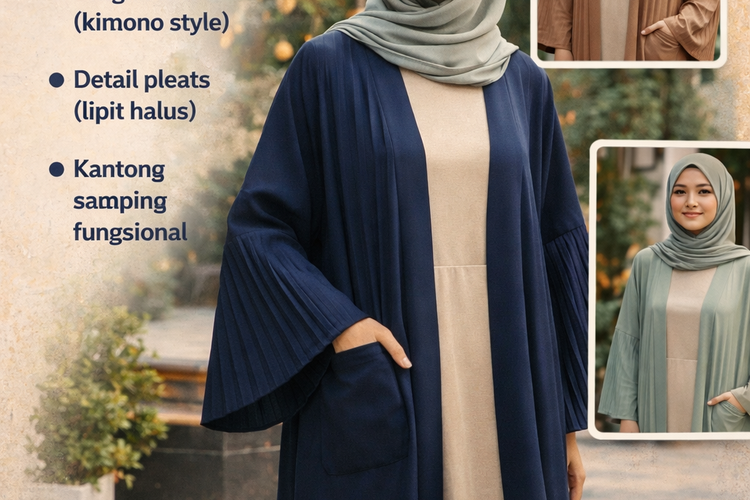 Open Abaya: Layering Stylish yang Fleksibel.
