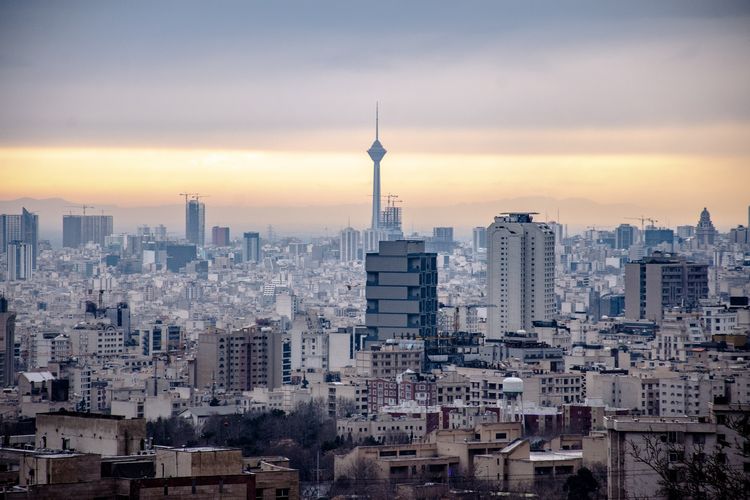 Ilustrasi Kota Teheran, Iran