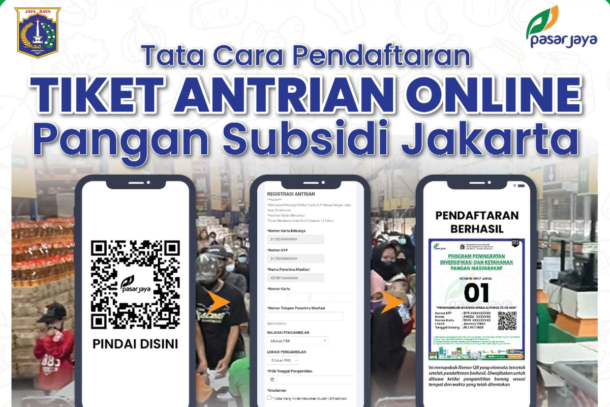 Cara Daftar Antrean KJP Mei 2026 untuk Ambil Sembako Subsidi Pasar Jaya