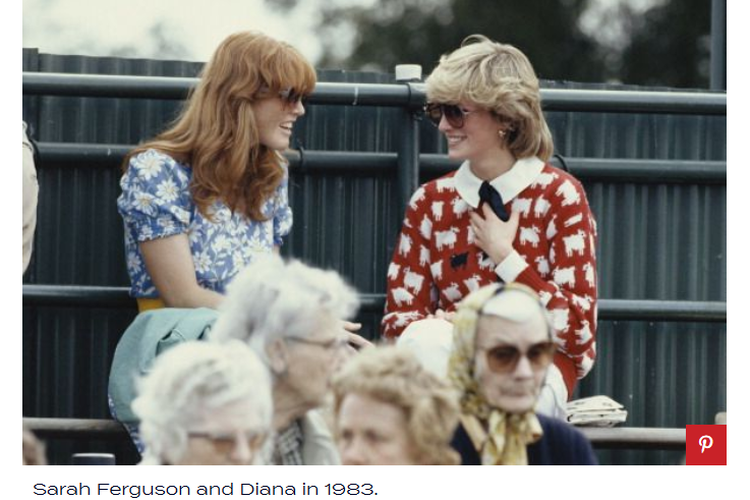 Sarah Ferguson dan Putri Diana di tahun 1983