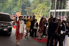 Kenakan Kebaya Bernuansa Merah Putih, Sri Mulyani Indrawati Hadiri Sidang Tahunan MPR