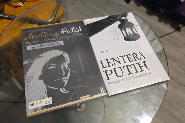 Novel Lentera Putih: Kisah Sebuah Pengabdian yang ditulis oleh Atrianil berdasarkan pengalamannya menjadi guru honorer, Minggu (28/6/2026). Saat ini Atrianil masih memiliki tujuh naskah novel lainnya yang ia harapkan dapat segera diterbitkan untuk memperjuangkan nasib rekan sejawatnya sesama guru honorer.