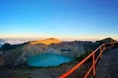 Air di Salah Satu Kawah Danau Kelimutu Menyusut, Masyarakat Gelar Ritual Adat