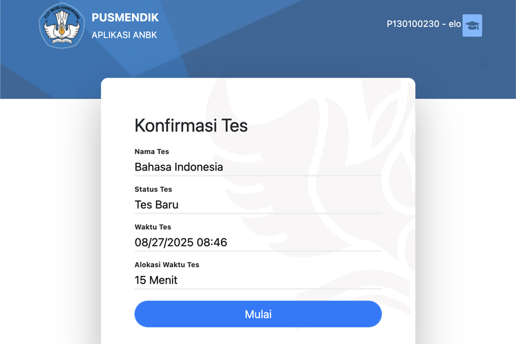 Jadwal tes kemampuan akademik (TKA) 2025.