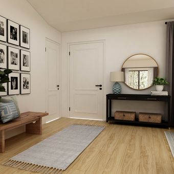 Ilustrasi lantai kayu, penggunaan lantai kayu di rumah.