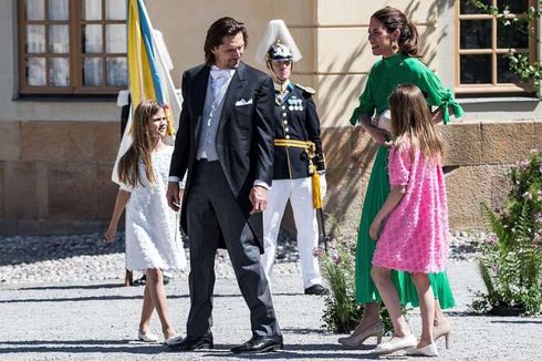 Hadiri Acara Kerajaan, Rok Istri Keponakan Ratu Swedia Melorot