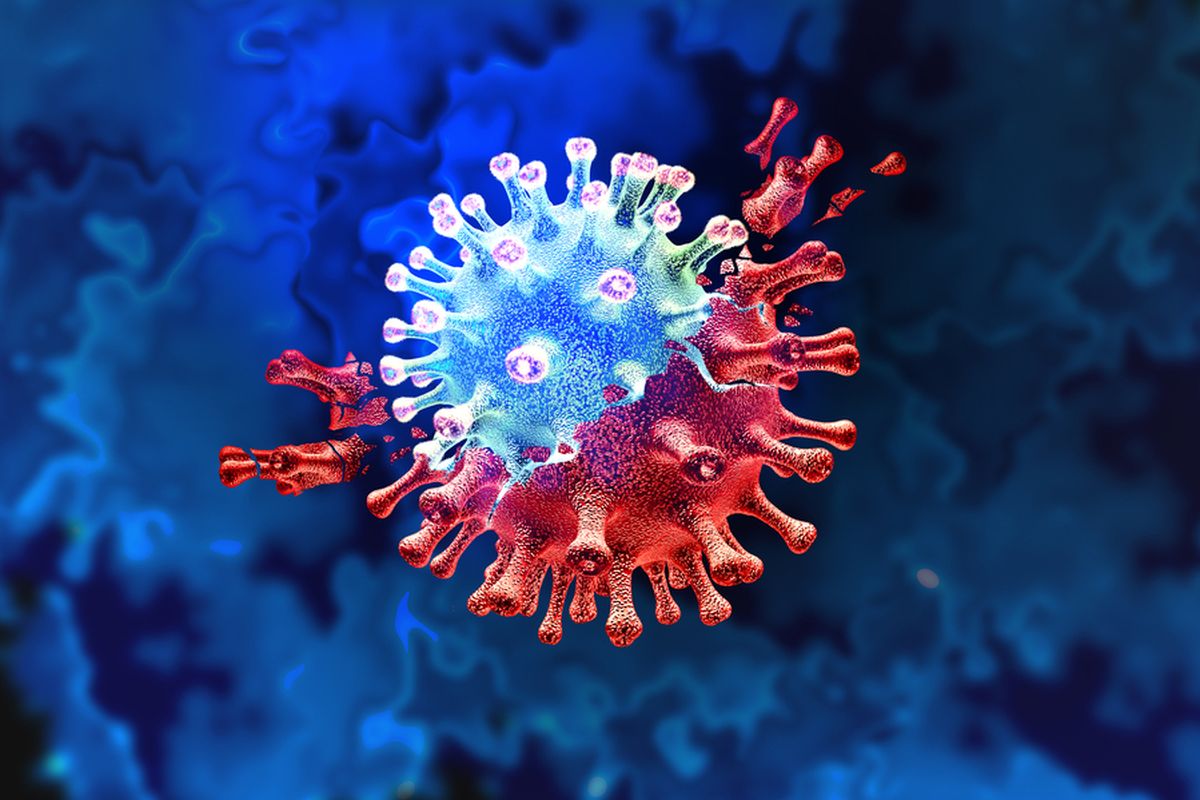 Ilustrasi koinfeksi atau infeksi dua varian virus corona. Beberapa laporan ilmiah mengungkapkan sejumlah pasien terinfeksi dua varian virus corona. Ahli pun mengatakan bahwa infeksi varian Covid Delta dan Omicron, kemungkinan bisa terjadi.