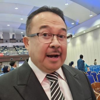 Ekonom Prof Rhenald Kasali, Guru Besar Universitas Indonesia usai orasi ilmiah Dies Natalis ke-67 Universitas Diponegoro (Undip), Selasa (15/10/2024).