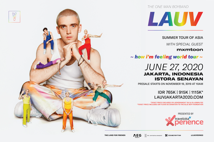 Penyanyi LAUV akan menggelar konser - how im feeling world tour - di Istora Senayan Jakarta, pada 27 Juni 2020 mendatang.