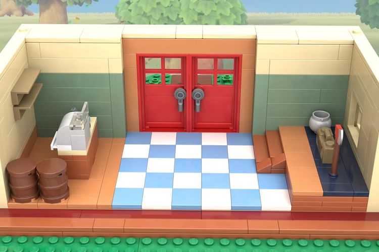 Penggemar Game Animal Crossing Bikin Replika Bangunan 