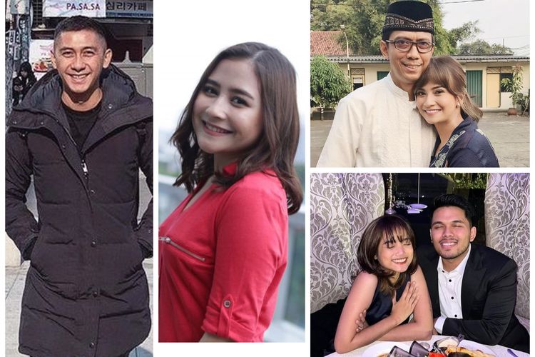 Kolase foto Kenang Mirdad, Prilly Latuconsina, Doddy Sudrajat dan Vanessa Angel, serta Thariq Halilintar dan Fuji