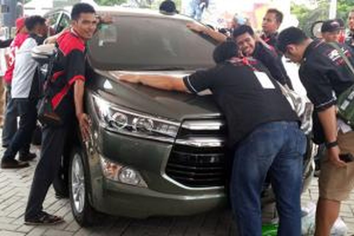 Suasana meriah menyelimuti Jambore Toyota ke-8 di Bekasi, Jawa Barat.