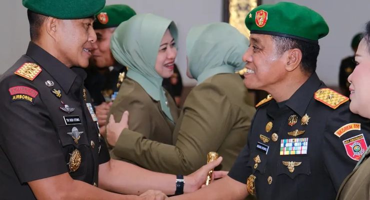Pergantian Personel Kodam Mulawarman, Tri Budi Pimpin Serah Terima Jabatan