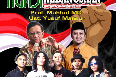 Slank, Mahfud MD, Yusuf Mansur Akan Gelar Konser Ngaji Kebangsaan di Surabaya