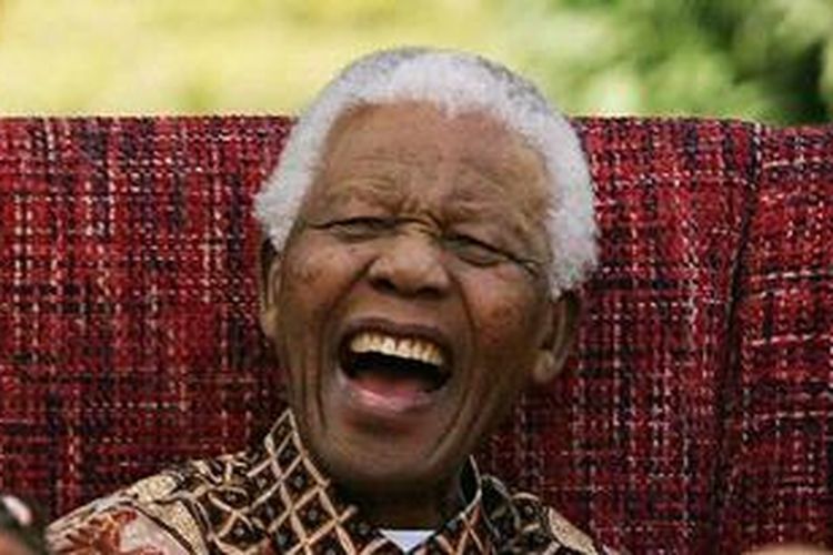 Mantan presiden Afrika Selatan Nelson Mandela.