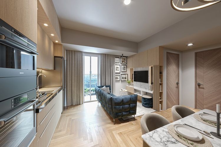 Tipe tiga bedroom terbaru dari Tower Creativo 