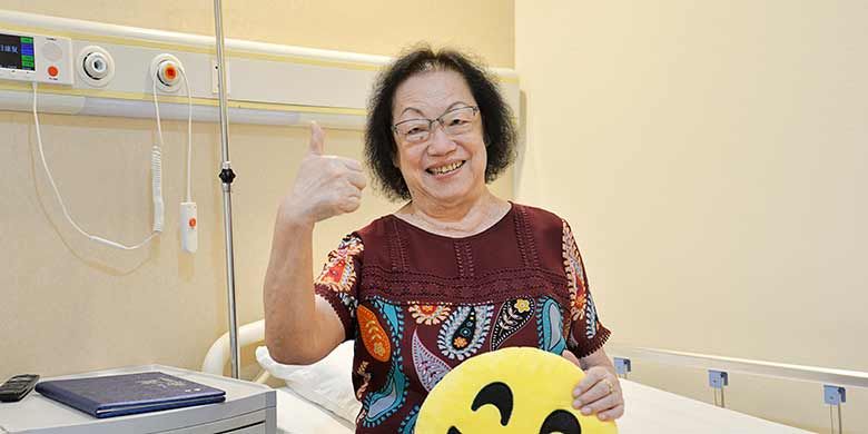 Zhou, pasien kanker payudara asal Indonesia. (Dok. St. Stamford Modern Cancer Hospital)