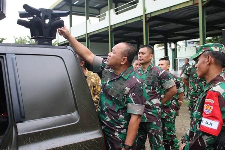 Prototipe sensor tembak counter sniper hasil Penelitian dan Pengembangan Pertahanan Dinas Penelitian dan Pengembangan TNI Angkatan Darat (Dislitbangad) tahun 2021 telah menjalani uji coba sertifikasi.