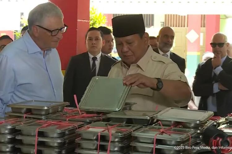Prabowo dan Bill Gates Mendadak Cek MBG di Sekolah, BGN: Bukan Setting-an