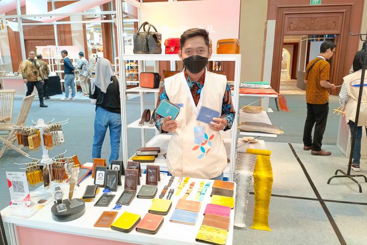 Eko Suryono, Founder BeeRush.iL di pameran Brilianpreneur 2023 di JCC, Senayan, Jakarta pada Kamis (7/12/2023).