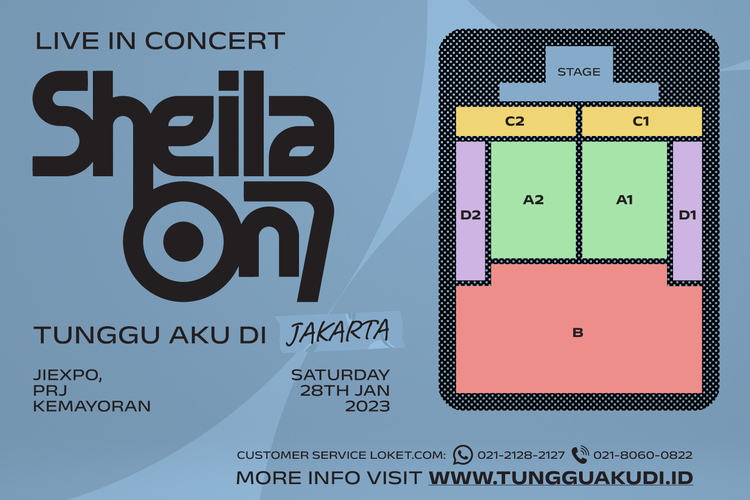 Harga dan cara pesan tiket konser Sheila On 7 di Jakarta.