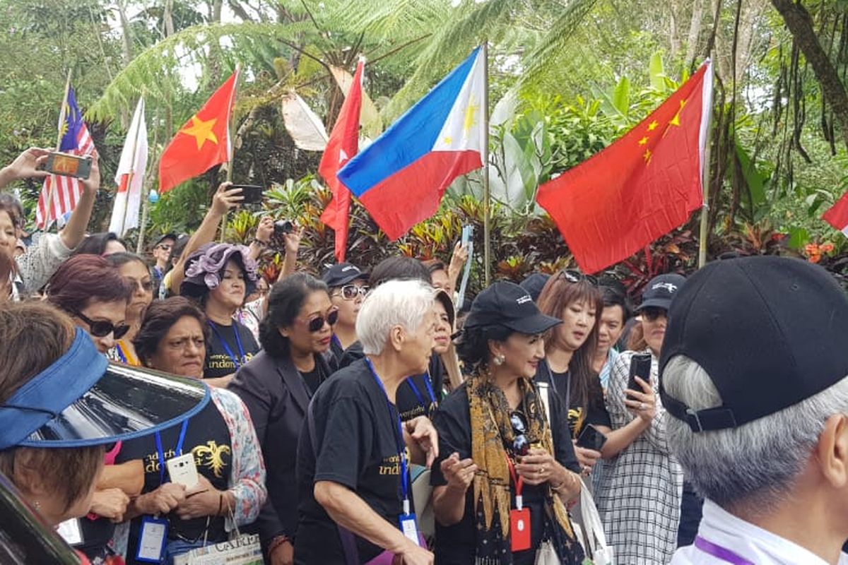 Peserta World Flower Council (WFC) Summit 2019 sudah sampai di Sekar Bumi Farm Gianyar, Bali. 