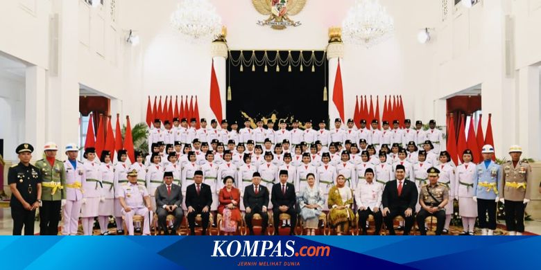 Daftar Nama 76 Paskibraka yang Dikukuhkan Jokowi Jadi Pengibar Bendera di Istana Merdeka