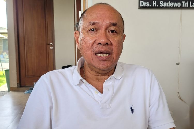 Wakil Ketua TPD Ganjar-Mahfud Banyumas, Sadewo Tri Lastiono di Purwokerto, Kabupaten Banyumas, Jawa Tengah, Jumat (12/1/2024).