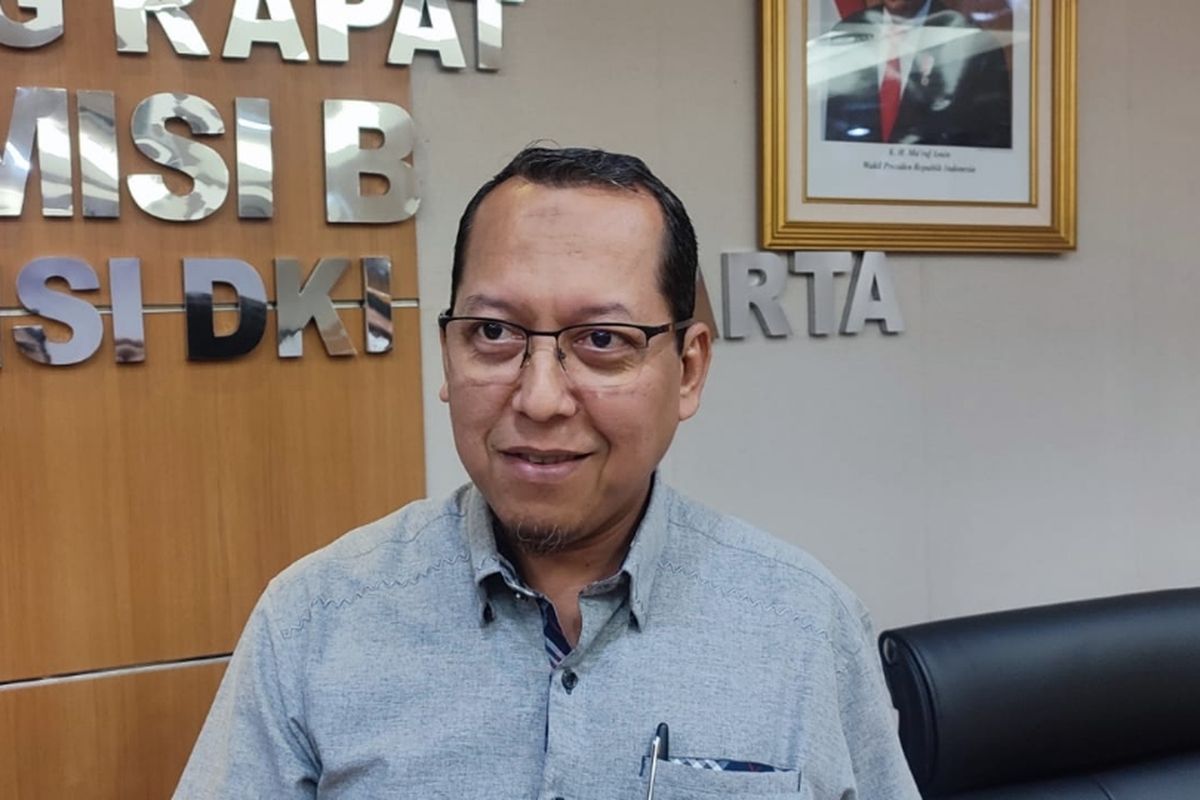 Ketua Komisi B DPRD DKI Jakarta Ismail saat ditemui di Gedung DPRD DKI Jakarta, Jakarta Pusat, Senin (16/1/2023).