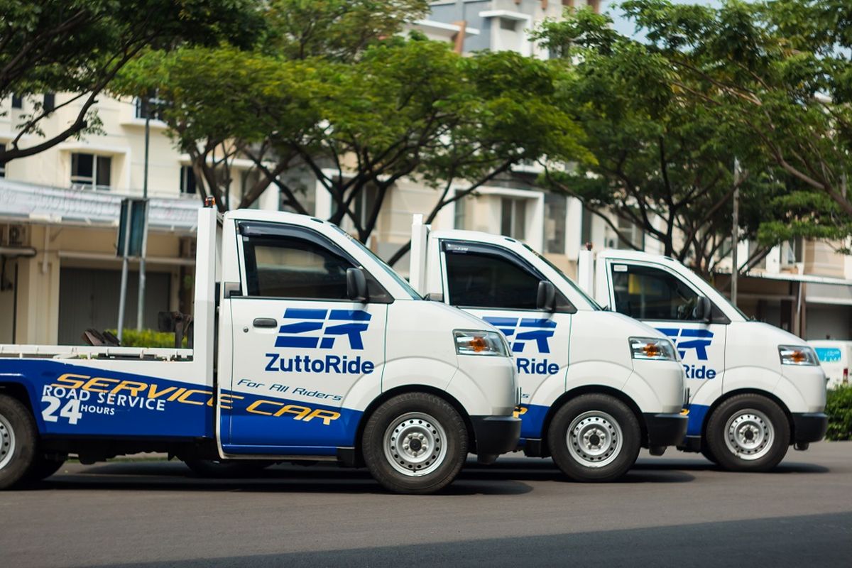 Ilustrasi layanan towing motor dari ZuttoRide