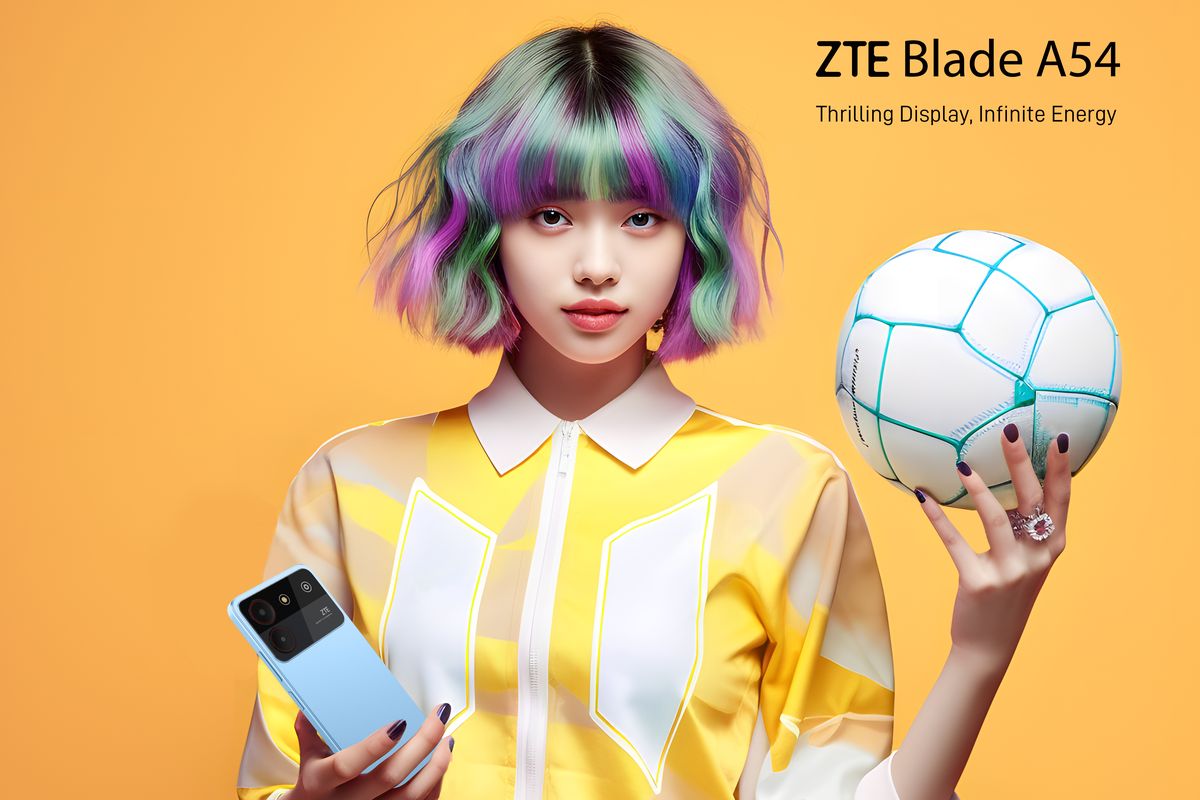 Ilustrasi ZTE Blade A54.