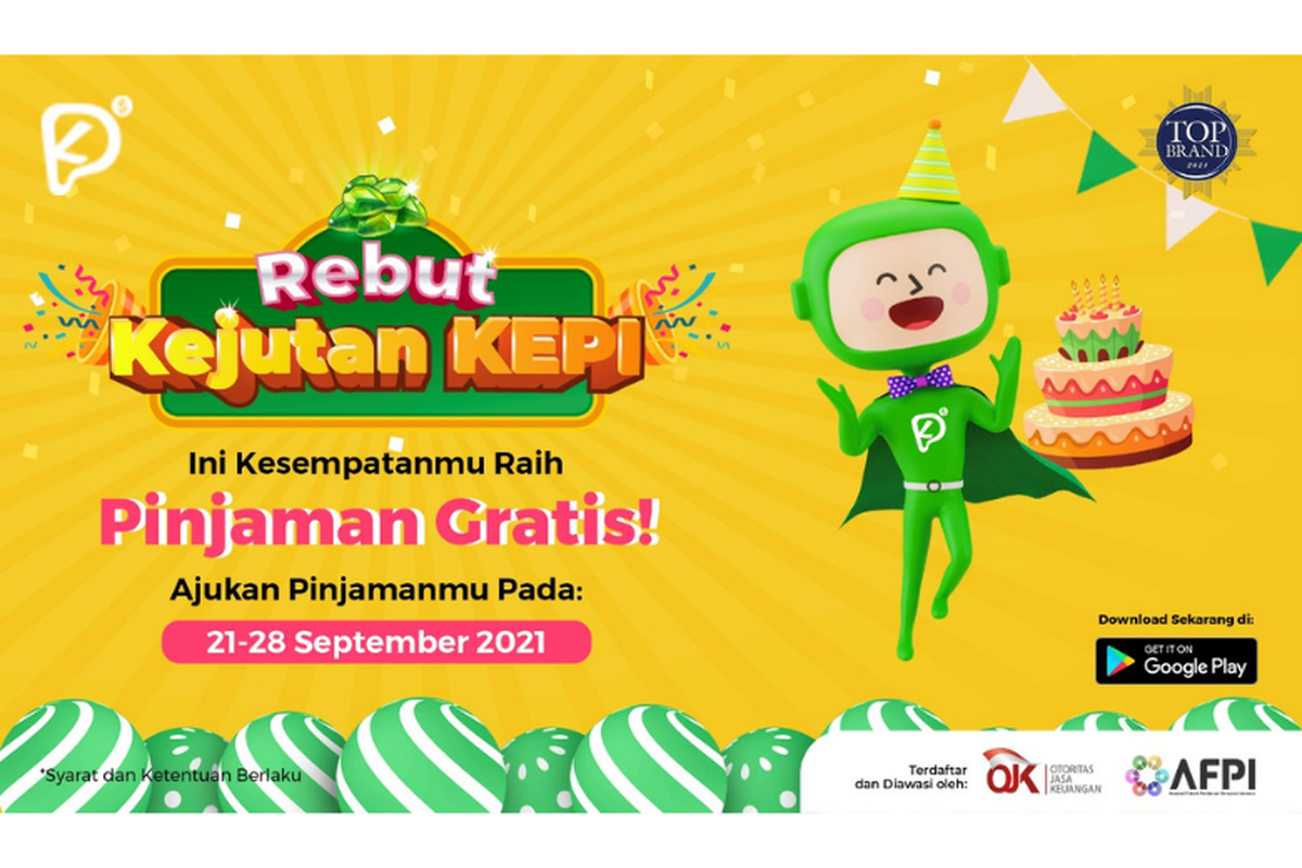 Rebut Kejutan Kepi beri hadiah berupa pelunasan pinjaman online secara gratis. 