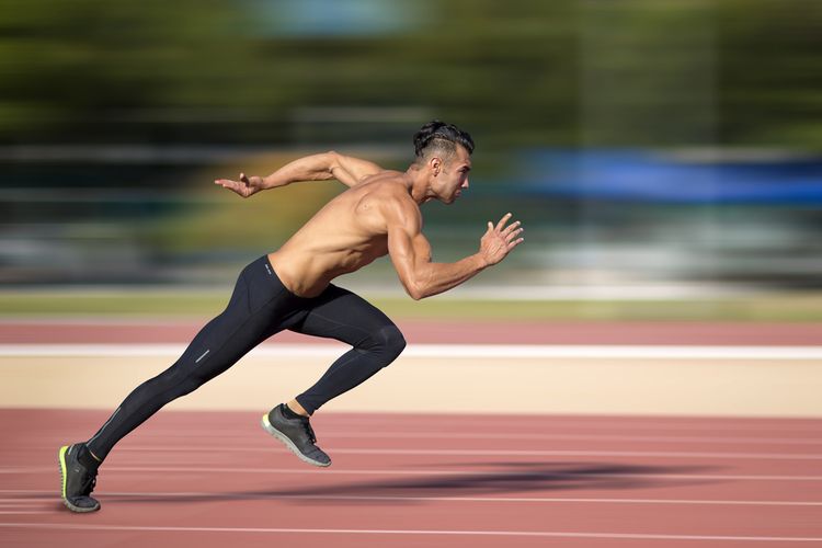ilustrasi lari. Laki-laki lebih cepat berlari dibandingkan perempuan, alasannya terletak pada kadar hormon testosteron yang lebih banyak dimiliki laki-laki.