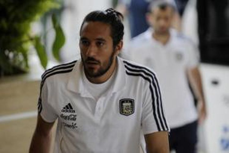 Gelandang Newcastle United asal Argentina, Jonas Gutierrez.