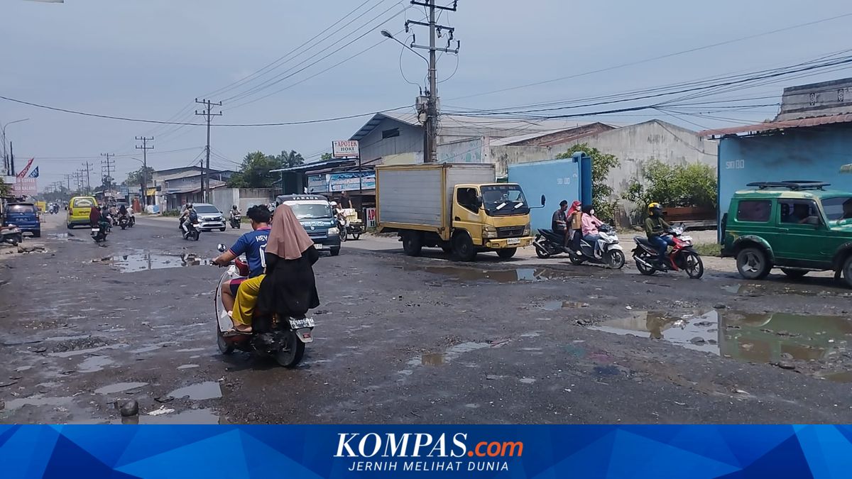 Sudah 6 Bulan Jalan Veteran Deli Serdang Rusak Parah, Banyak Pengendara Terjatuh